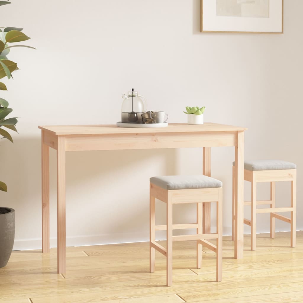 Dining table, 110x55x75cm, solid pine