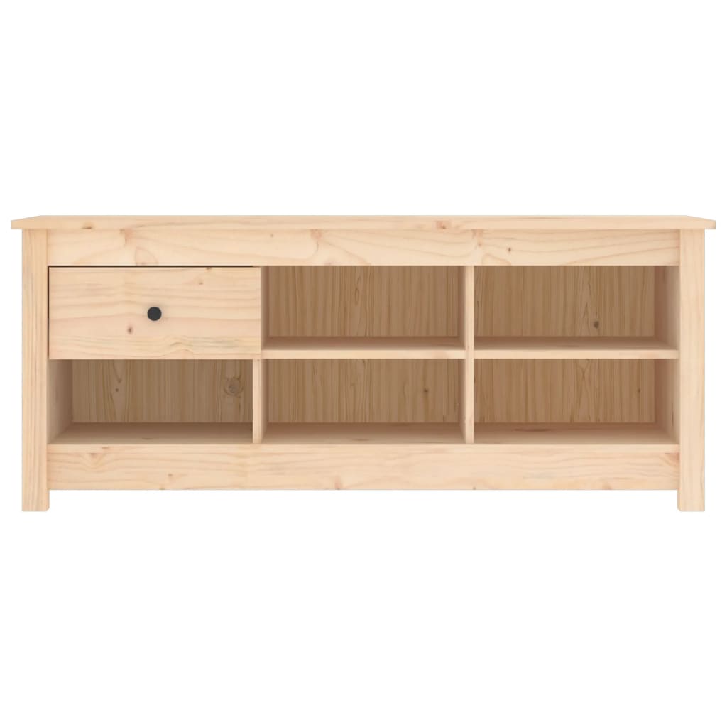 Shoe cabinet, 110x38x45.5cm, solid pine wood