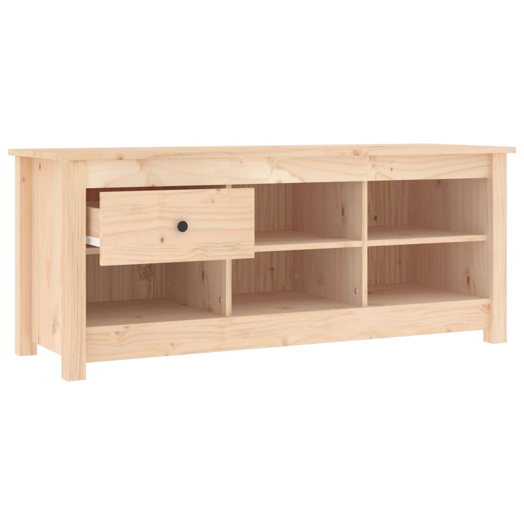 Shoe cabinet, 110x38x45.5cm, solid pine wood