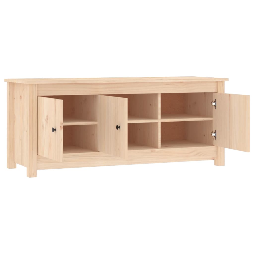 Shoe cabinet, 110x38x45.5cm, solid pine wood