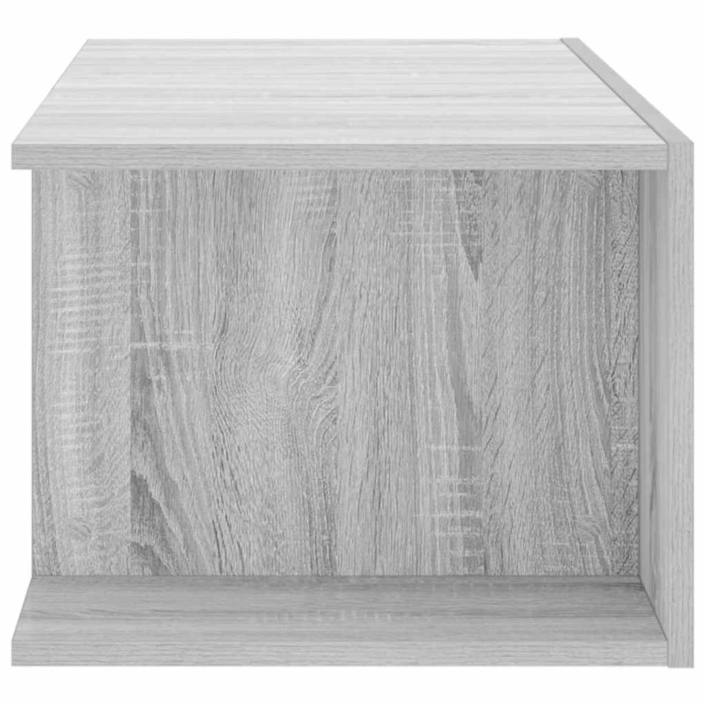 Televizora skapītis ar LED, pelēks ozols, 90x39x30cm
