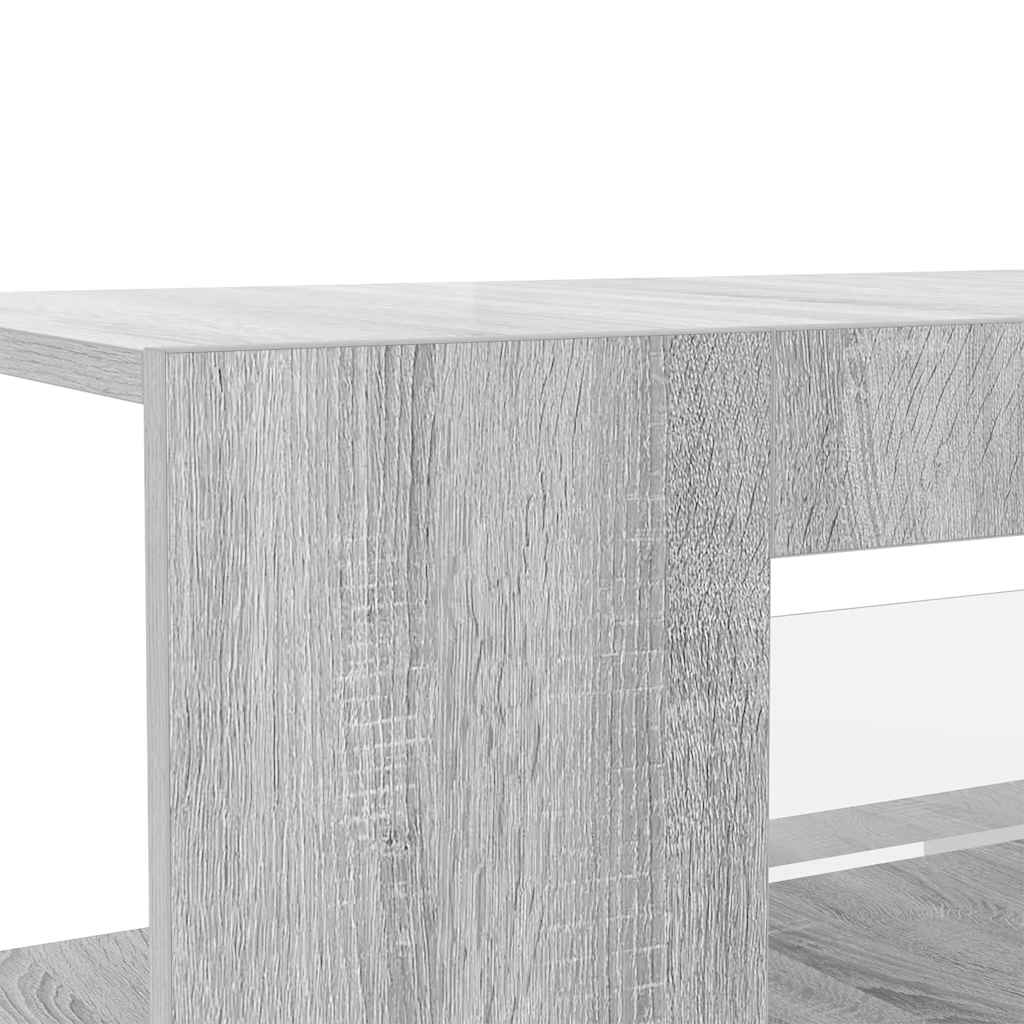 Televizora skapītis ar LED, pelēks ozols, 90x39x30cm
