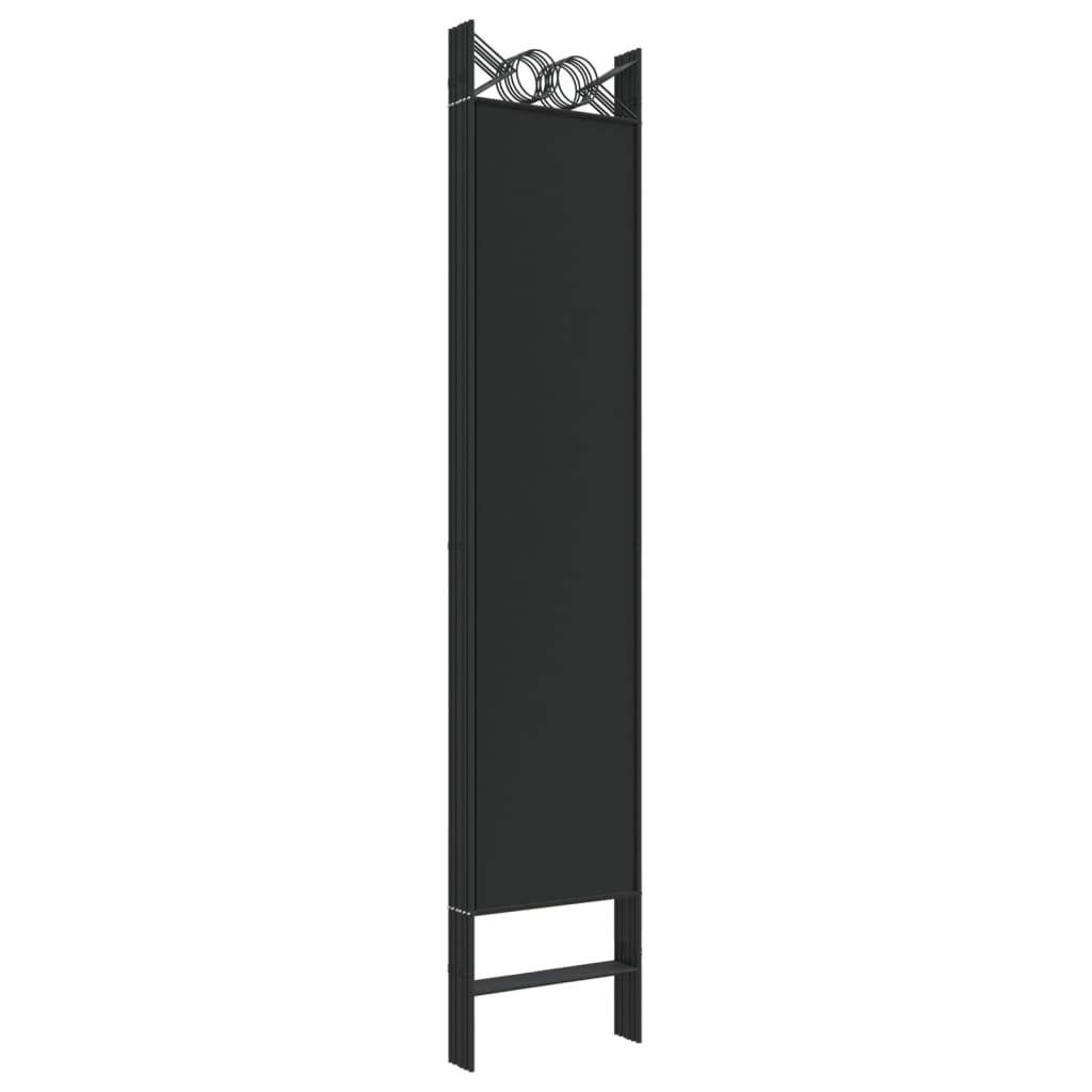 Telpas sadalītājs, 6 daļas, melns, 240x200cm, audums