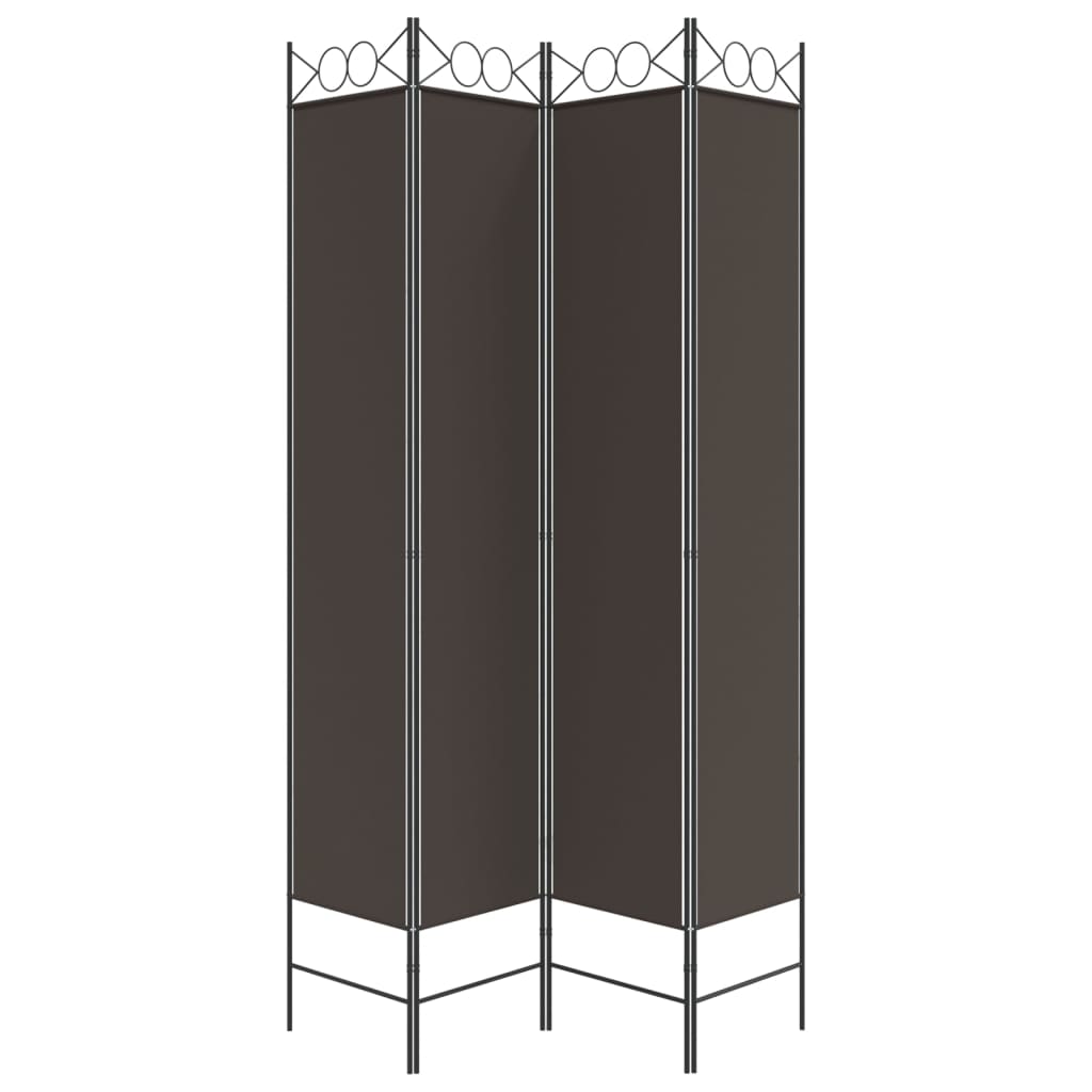 Kambario pertvara, 4 dalių, rudos spalvos, 160x220cm, audinys