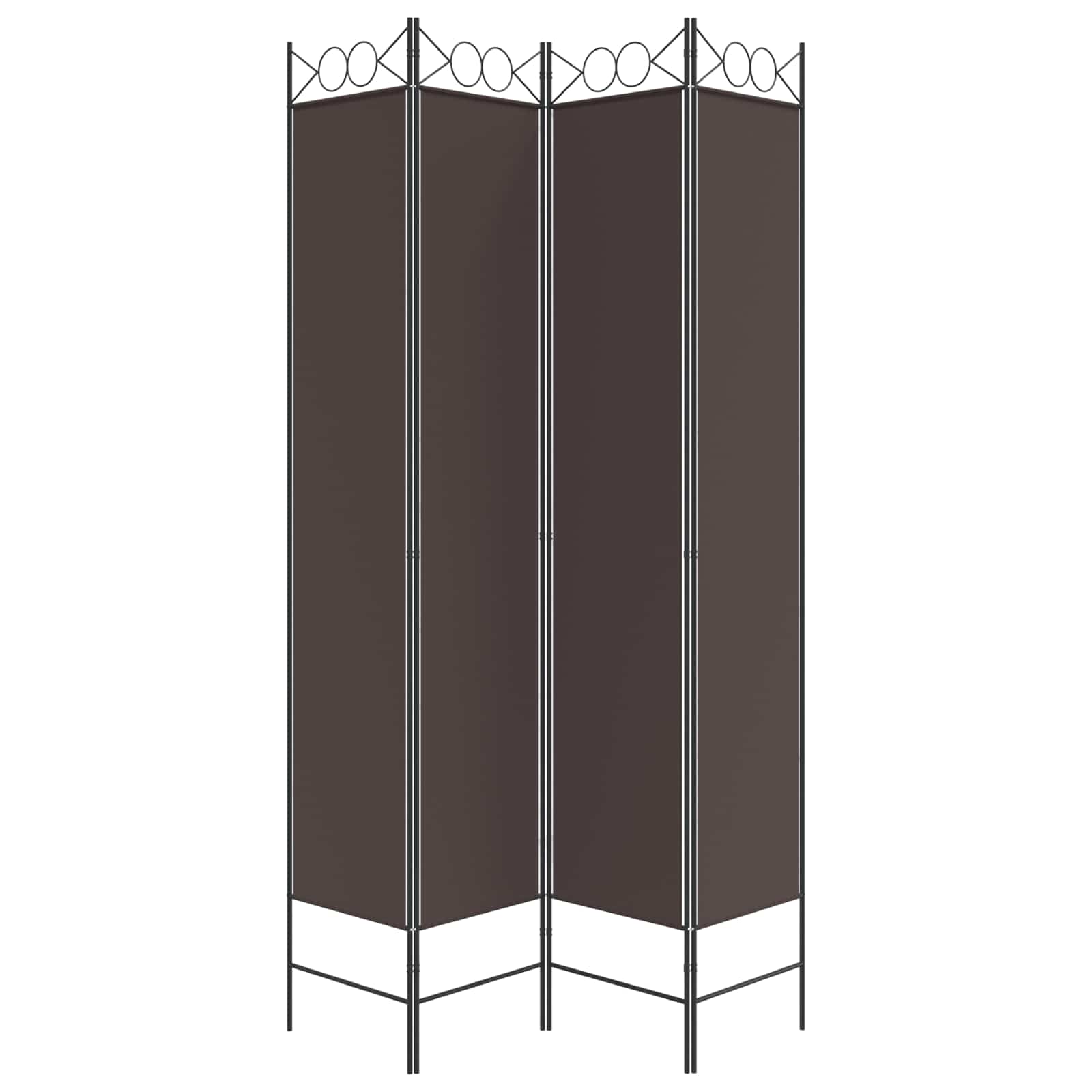 Kambario pertvara, 4 dalių, rudos spalvos, 160x220cm, audinys
