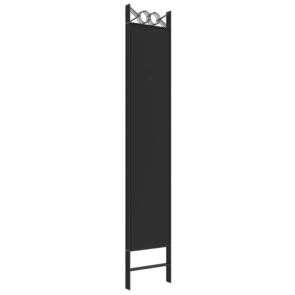 Telpu starpsiena, 4 daļu, melna, 160x220cm, audums