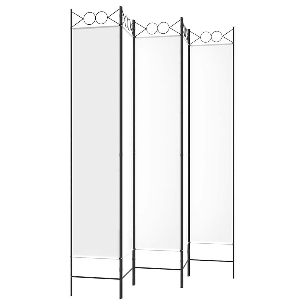 Telpas sadalītājs, 5 daļas, balts, 200x220cm, audums