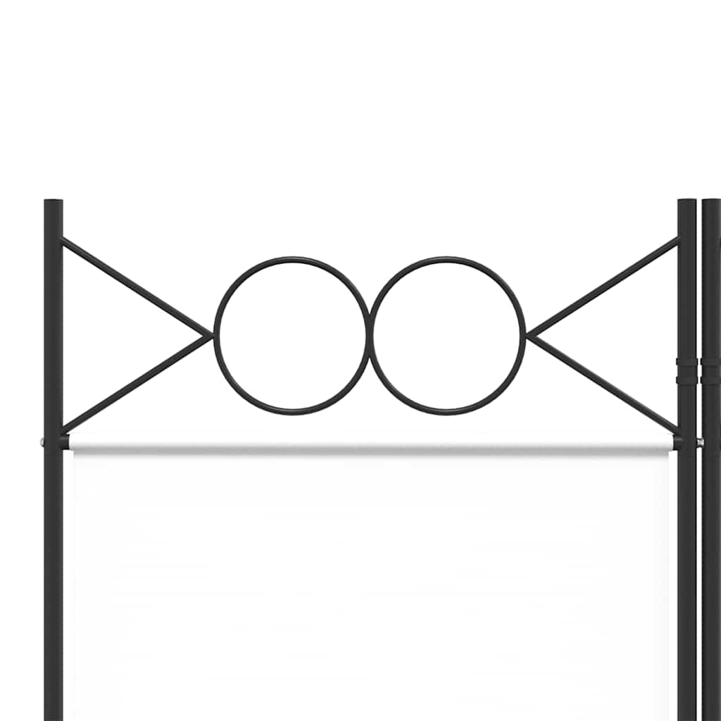 Telpas sadalītājs, 5 daļas, balts, 200x220cm, audums