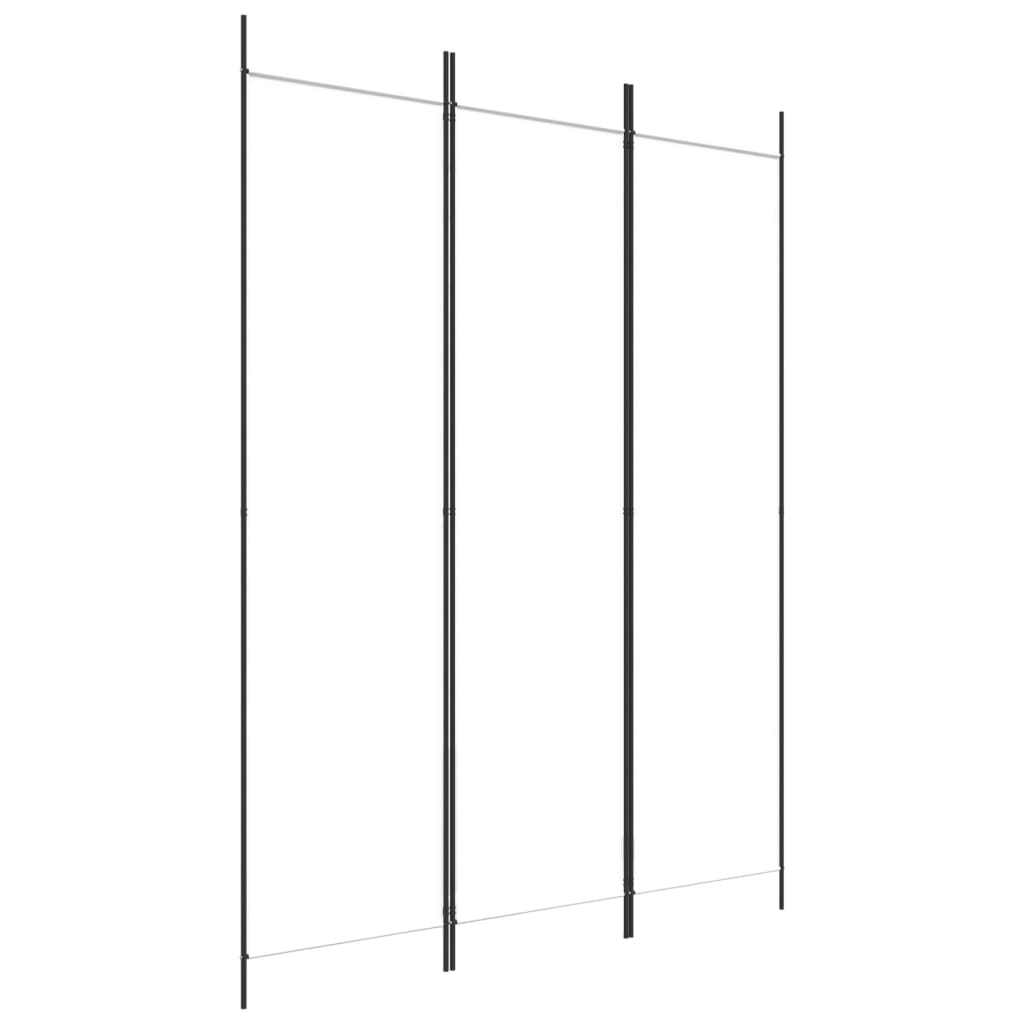 Telpu starpsiena, 3 daļas, balta, 150x200cm, audums