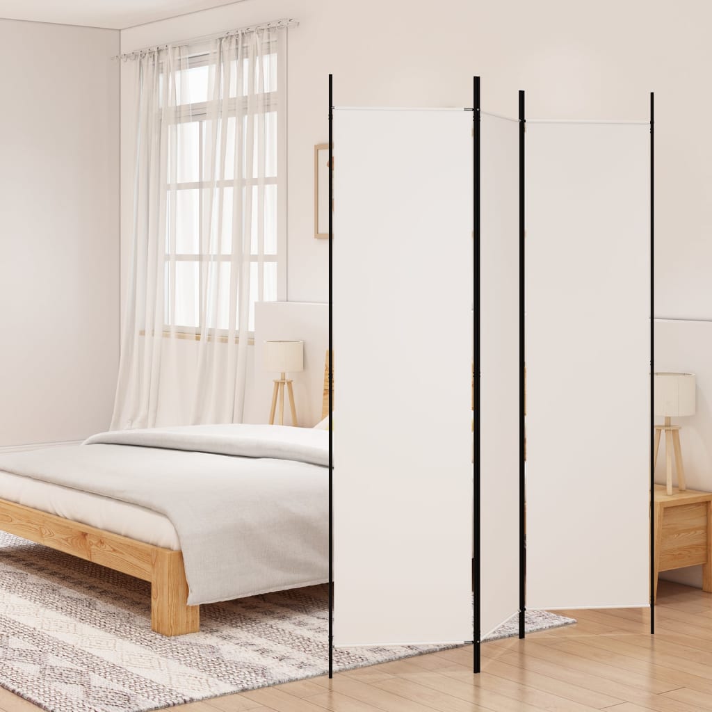 Telpu starpsiena, 3 daļas, balta, 150x200cm, audums