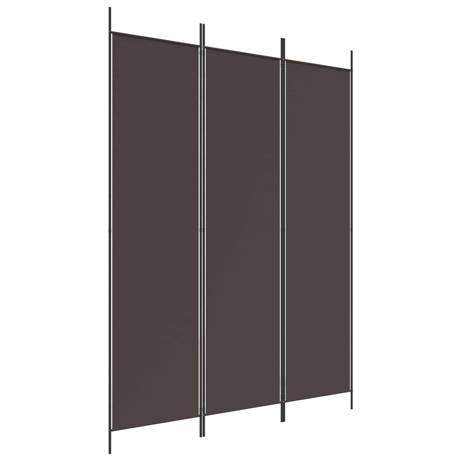 Telpu nodalītājs, 3 daļīgs, brūns, 150x200cm, audums