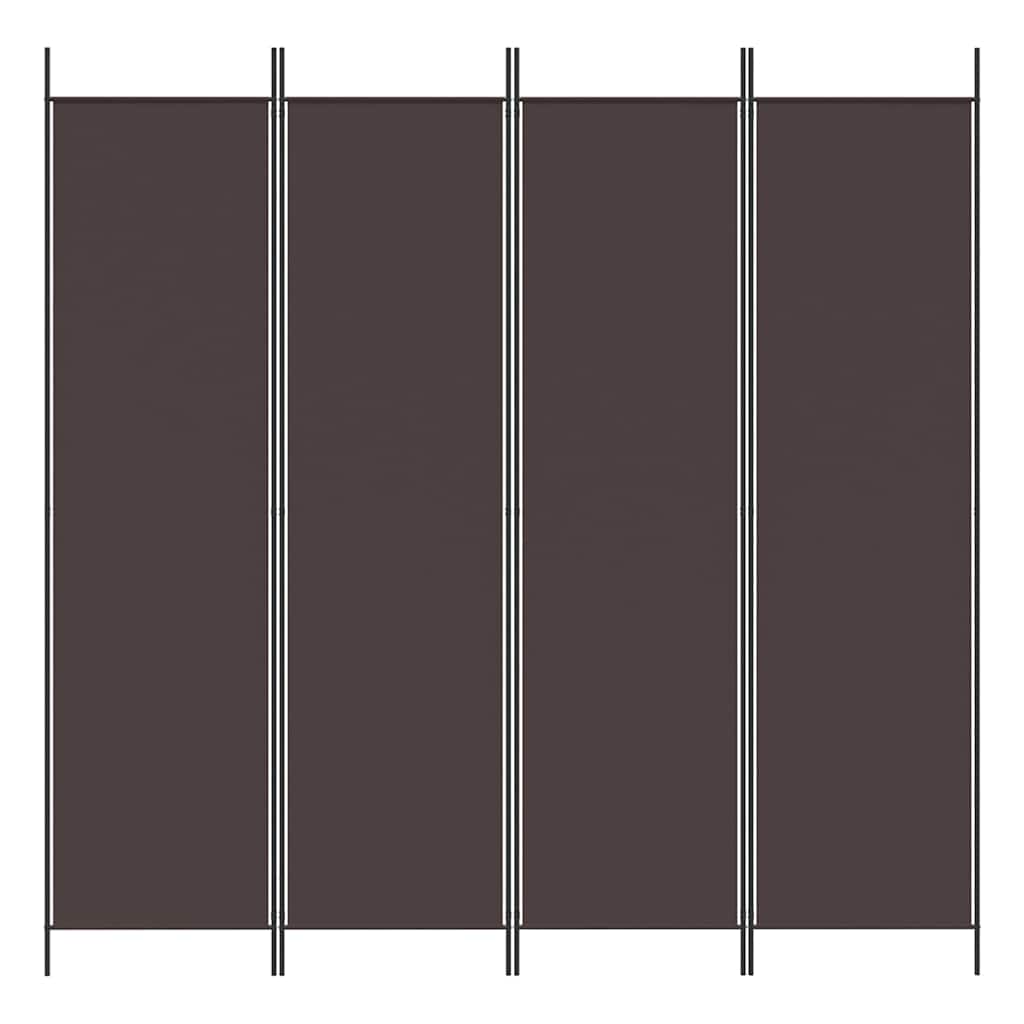 Telts nodalījums, 4 daļīgs, brūns, 200x200cm, audums