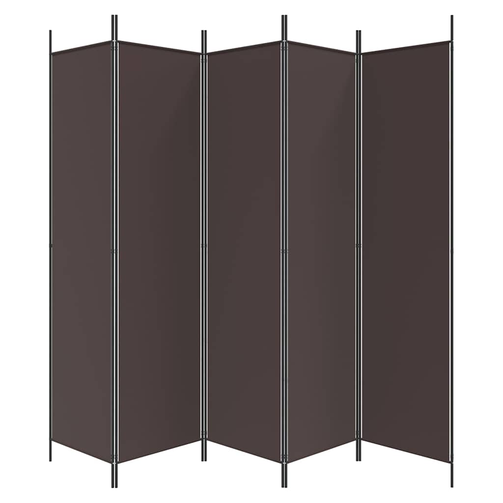 Kambario pertvara, 5 dalių, rudos spalvos, 250x200cm, audinys