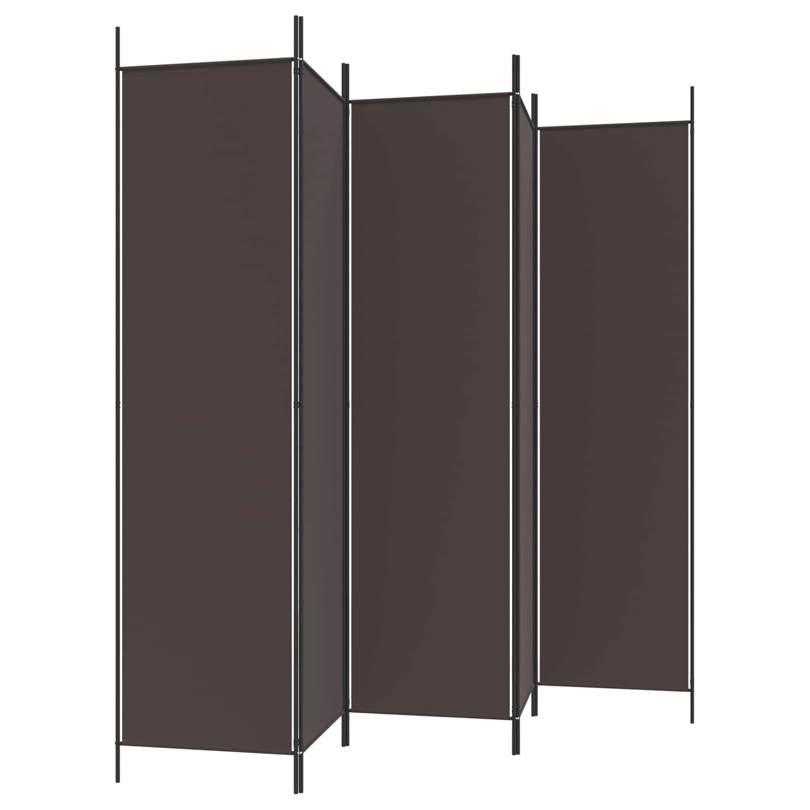 Telts sadalītājs, 5 daļas, brūns, 250x200cm, audums