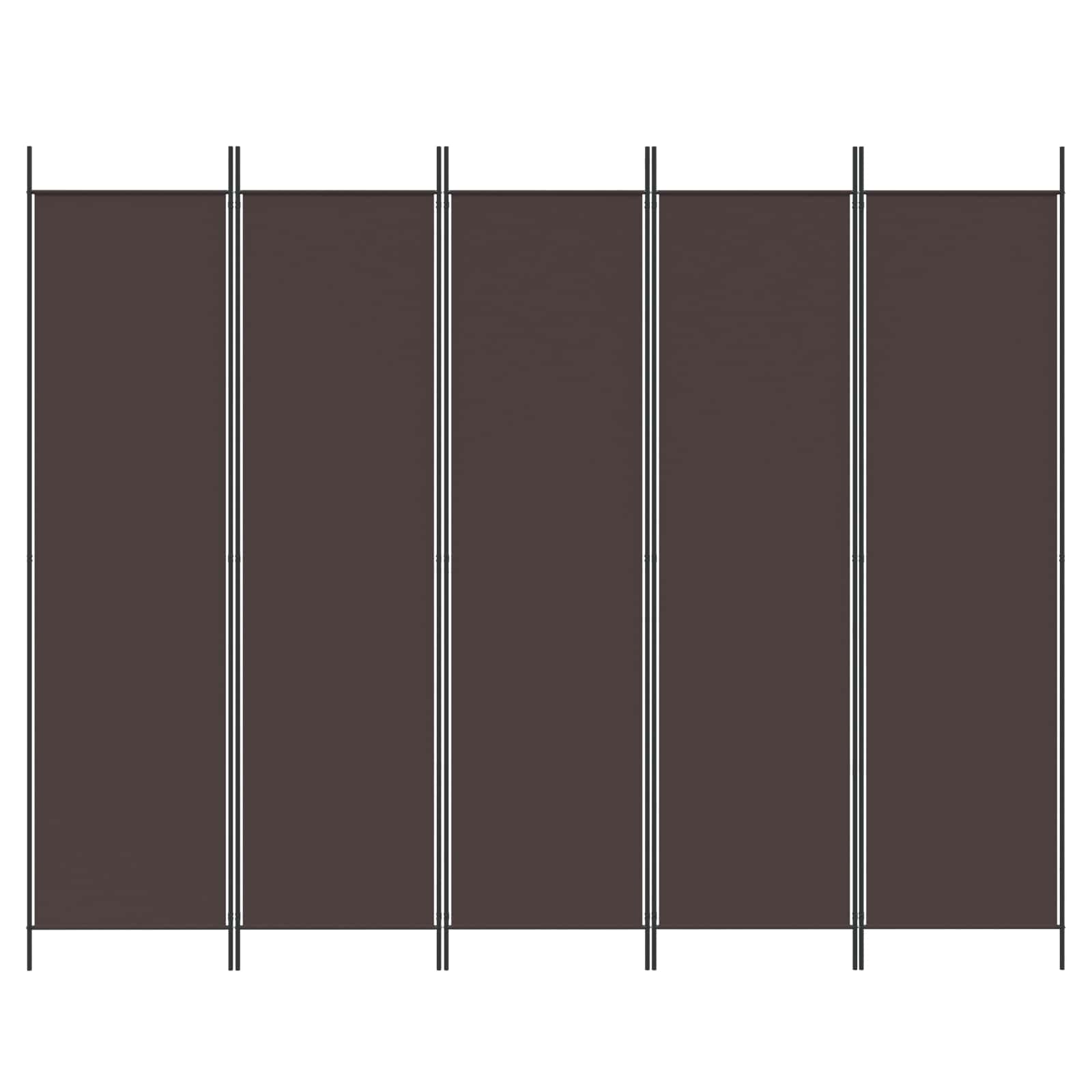 Telts sadalītājs, 5 daļas, brūns, 250x200cm, audums