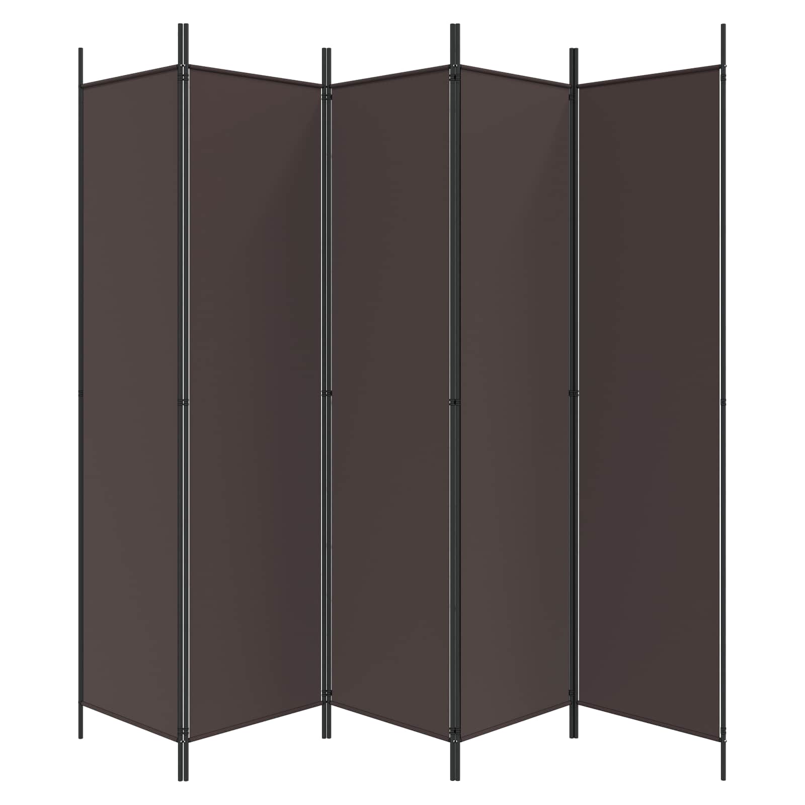 Istabas nodalītājs, 6 daļas, brūns, 300x200cm, audums