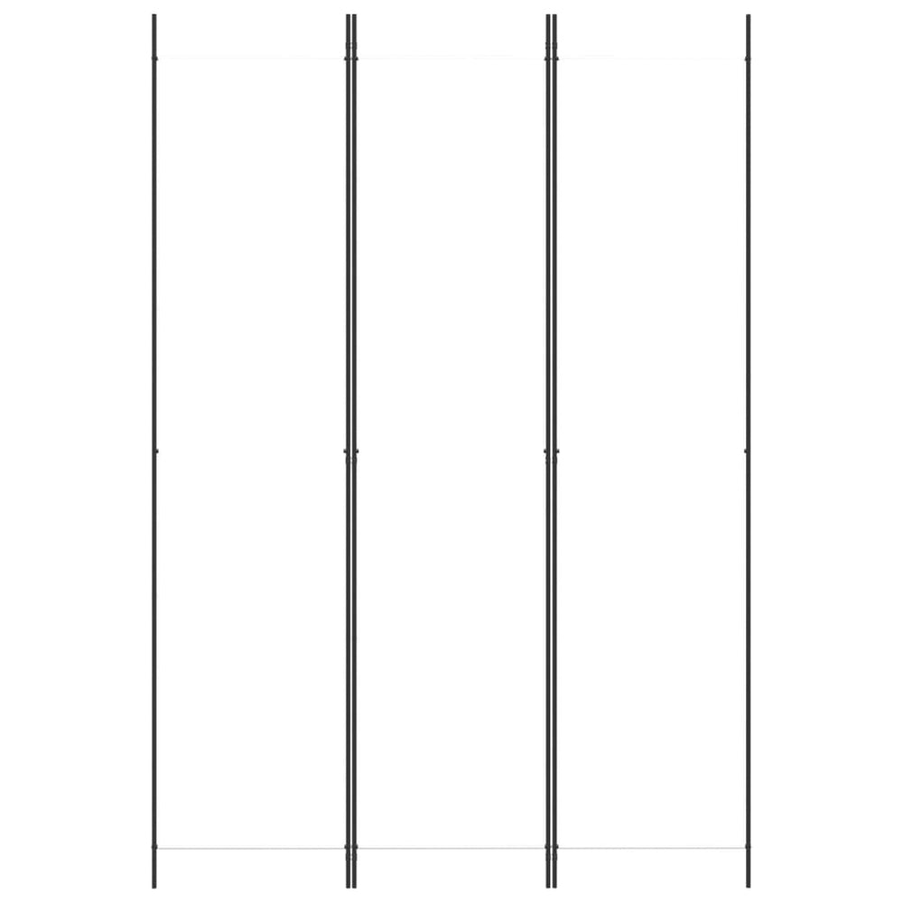 Kambario pertvara, 3 dalių, baltos spalvos, 150x220cm, audinys