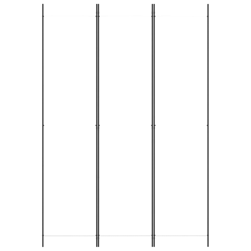 Kambario pertvara, 3 dalių, baltos spalvos, 150x220cm, audinys