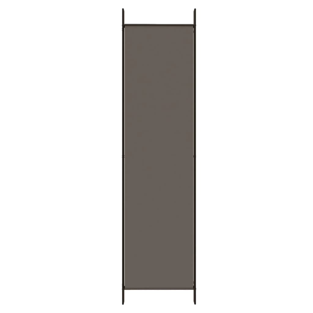 Room divider, 3-panel, anthracite, 150x220cm, fabric