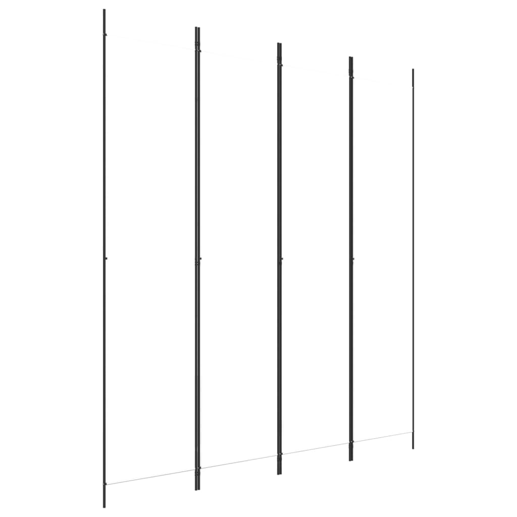Telts nodalījums, 4 daļas, balts, 200x220cm, audums