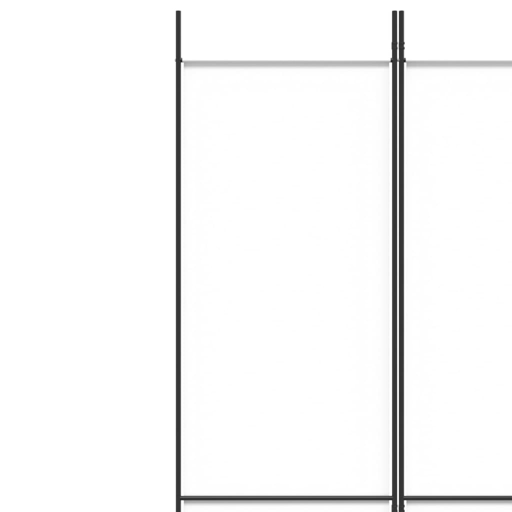Kambario pertvara, 6 dalių, baltos spalvos, 300x220cm, audinys
