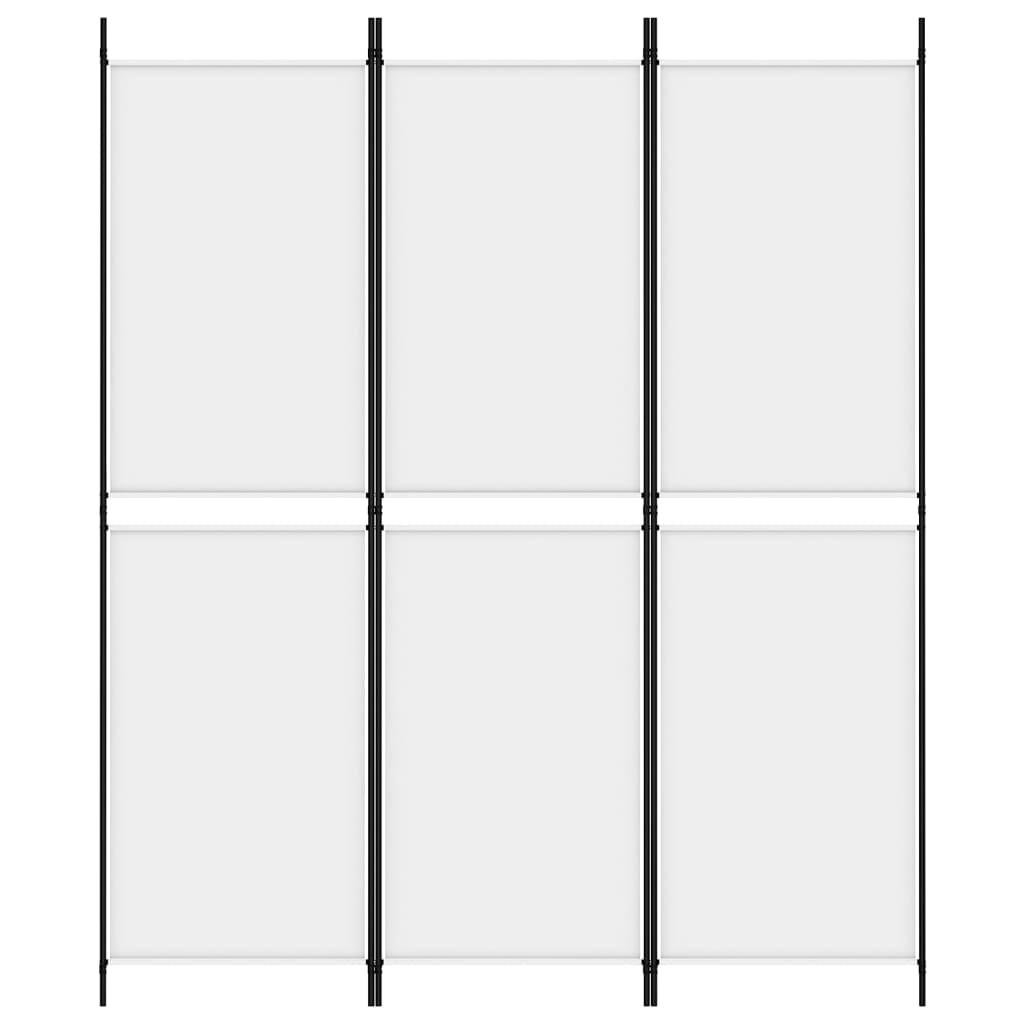 Istabas starpsiena, 3 daļas, balta, 150x180cm, audums