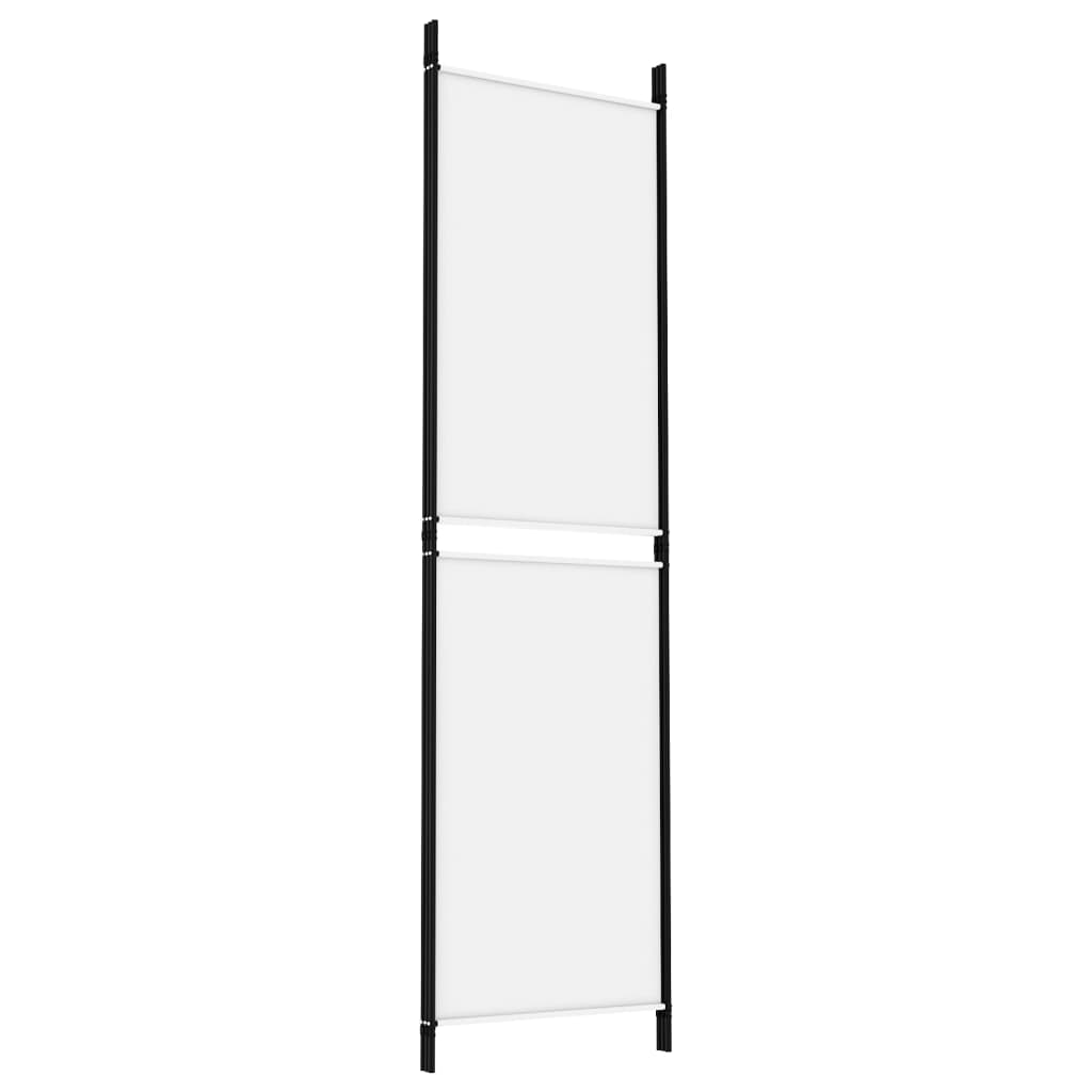 Kambario pertvara, 3 dalių, baltos spalvos, 150x180cm, audinys