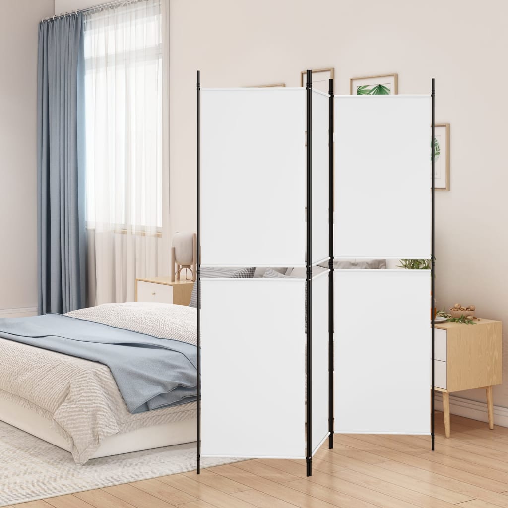 Istabas starpsiena, 3 daļas, balta, 150x180cm, audums