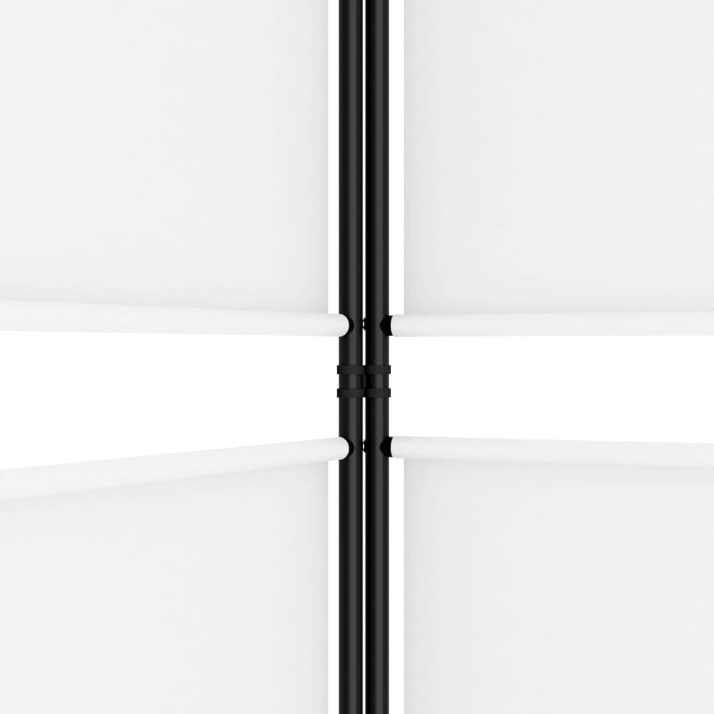 Kambario pertvara, 4 dalių, baltos spalvos, 200x180cm, audinys
