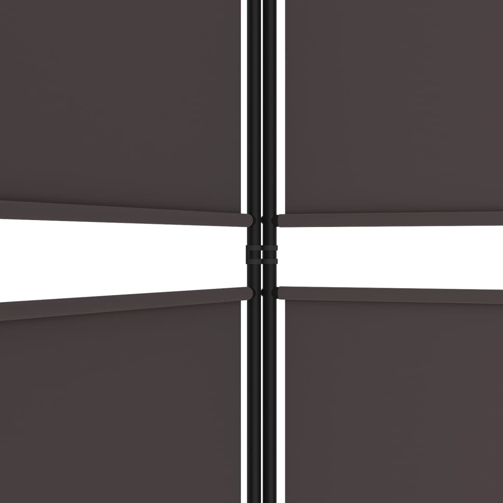 Kambario pertvara, 3 dalių, rudos spalvos, 150x200cm, audinys