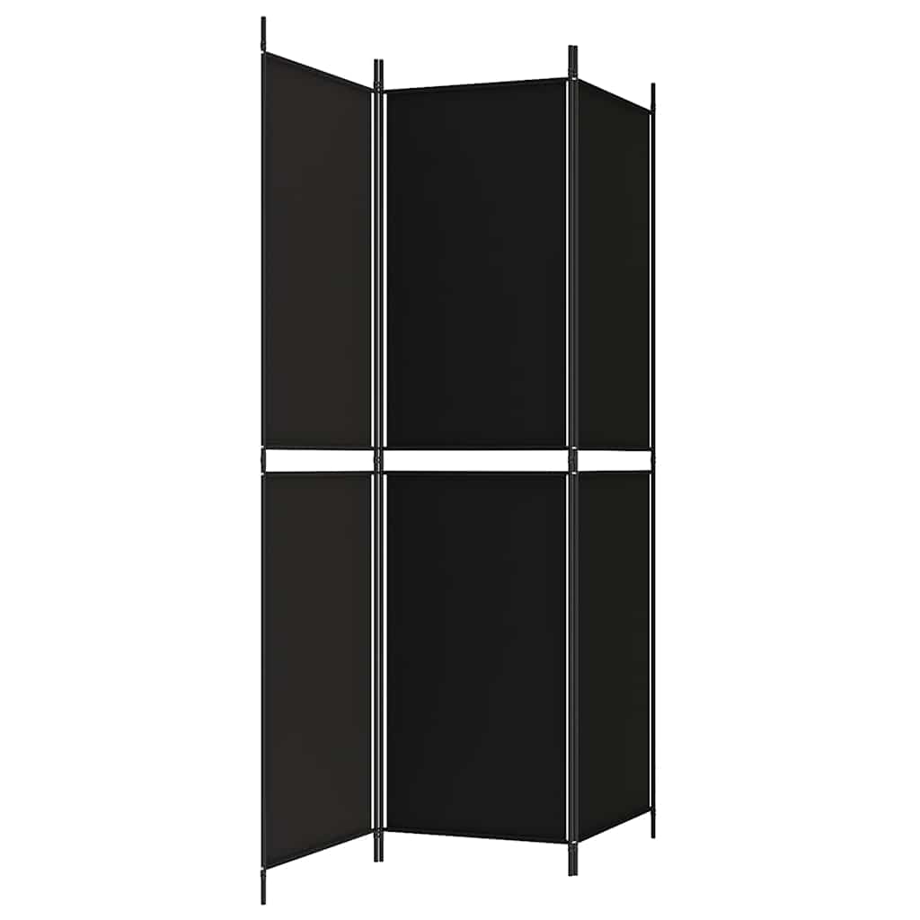 Telpas sadalītājs, 3 daļas, melns, 150x200cm, audums