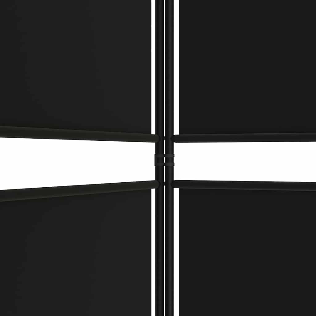Telpas sadalītājs, 3 daļas, melns, 150x200cm, audums