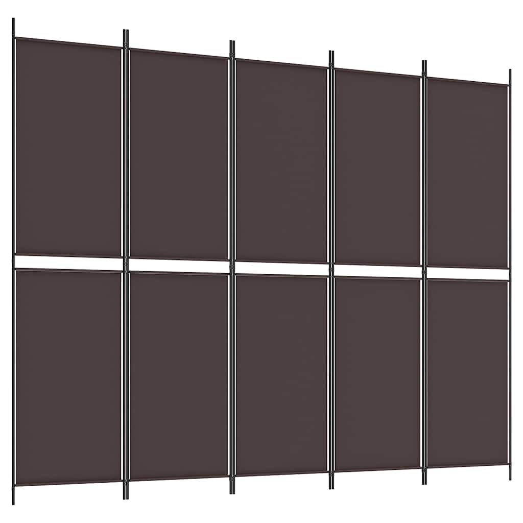 Telts sadalītājs, 5 daļas, brūns, 250x200cm, audums