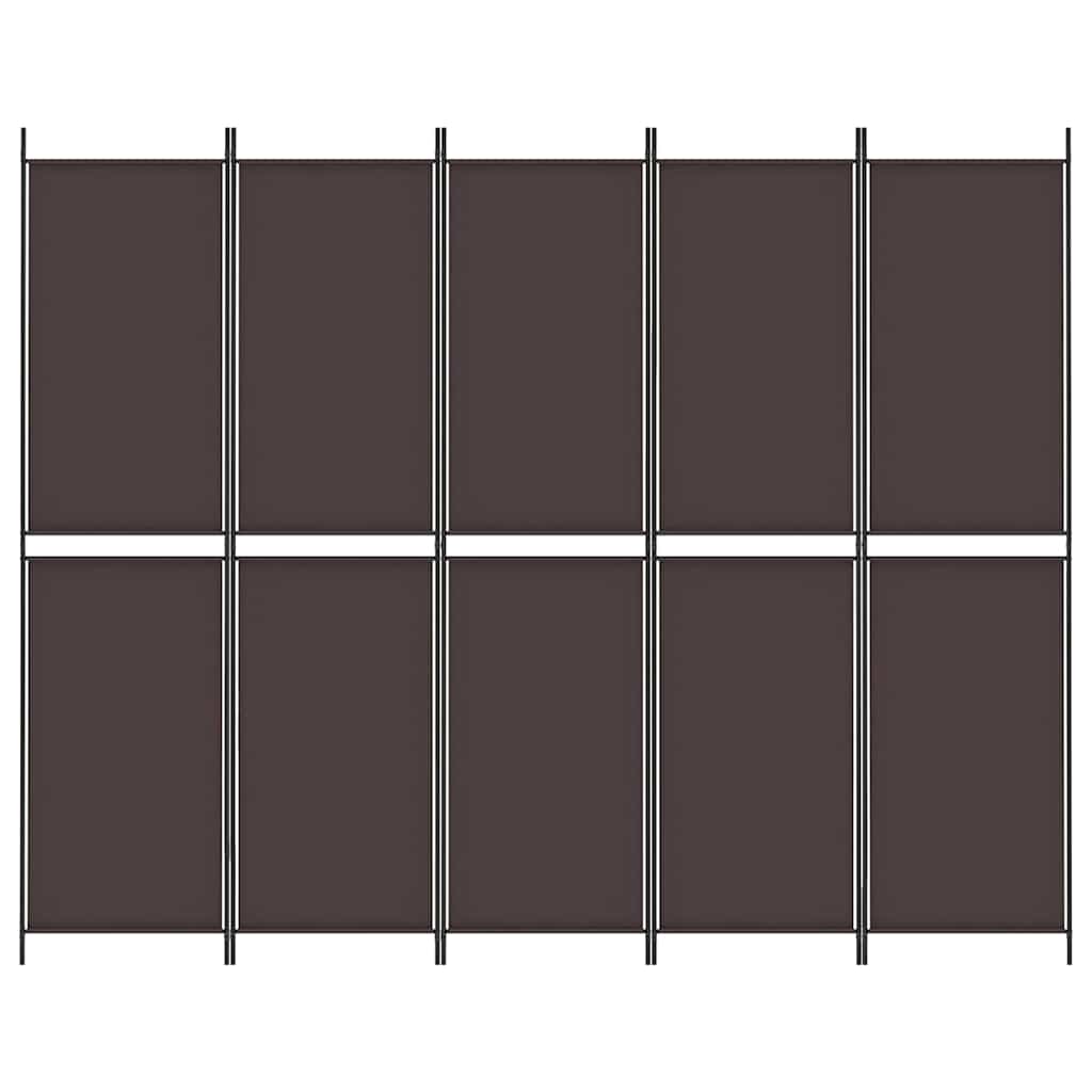 Telts sadalītājs, 5 daļas, brūns, 250x200cm, audums