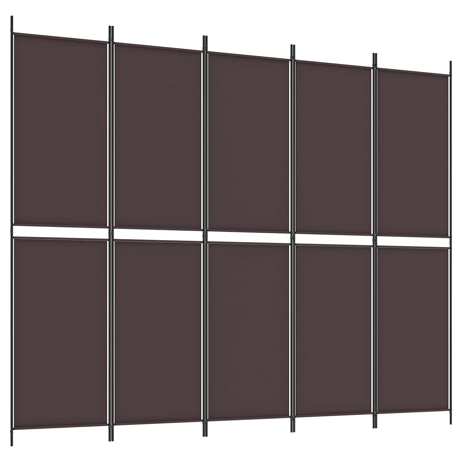Telts sadalītājs, 5 daļas, brūns, 250x200cm, audums