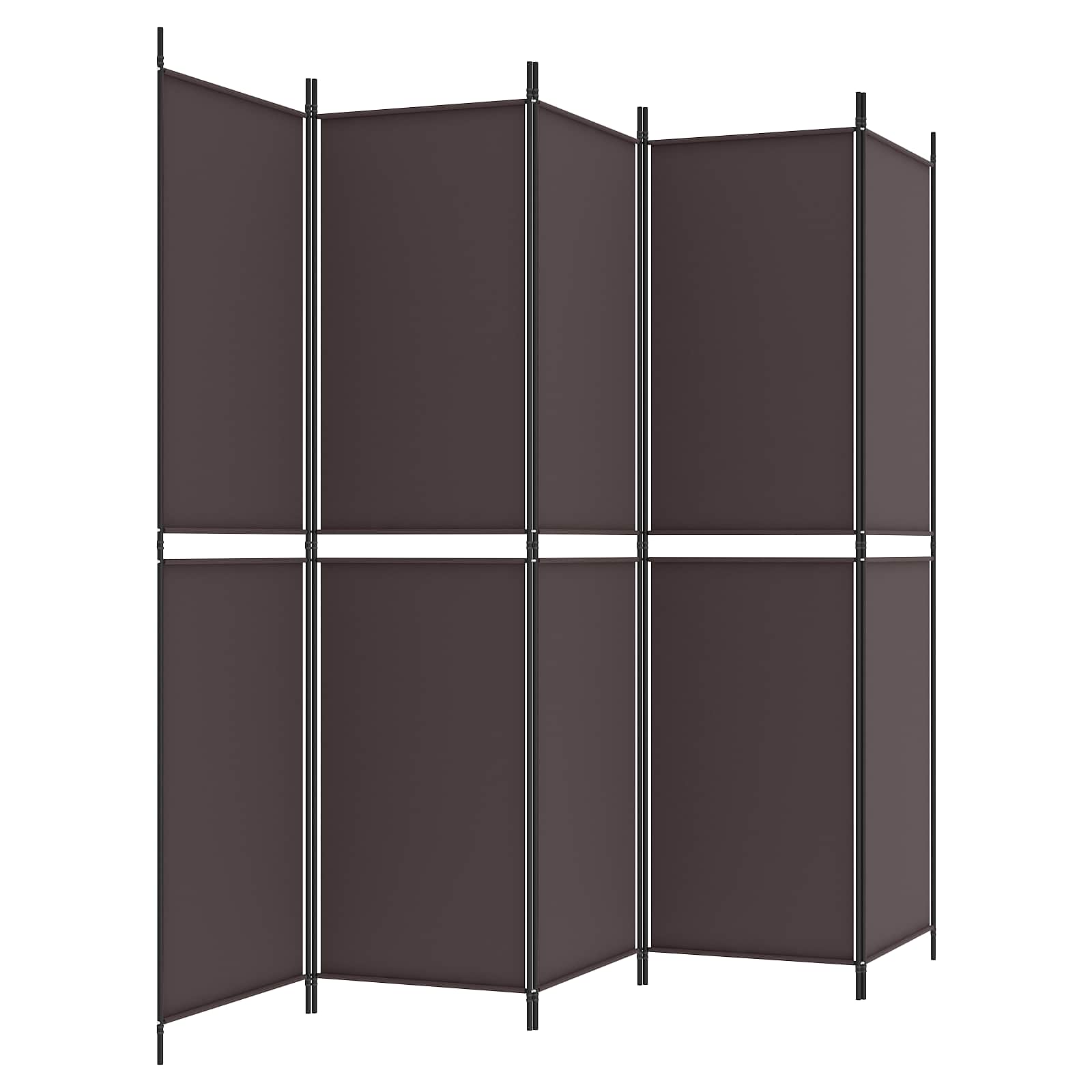 Telts sadalītājs, 5 daļas, brūns, 250x200cm, audums