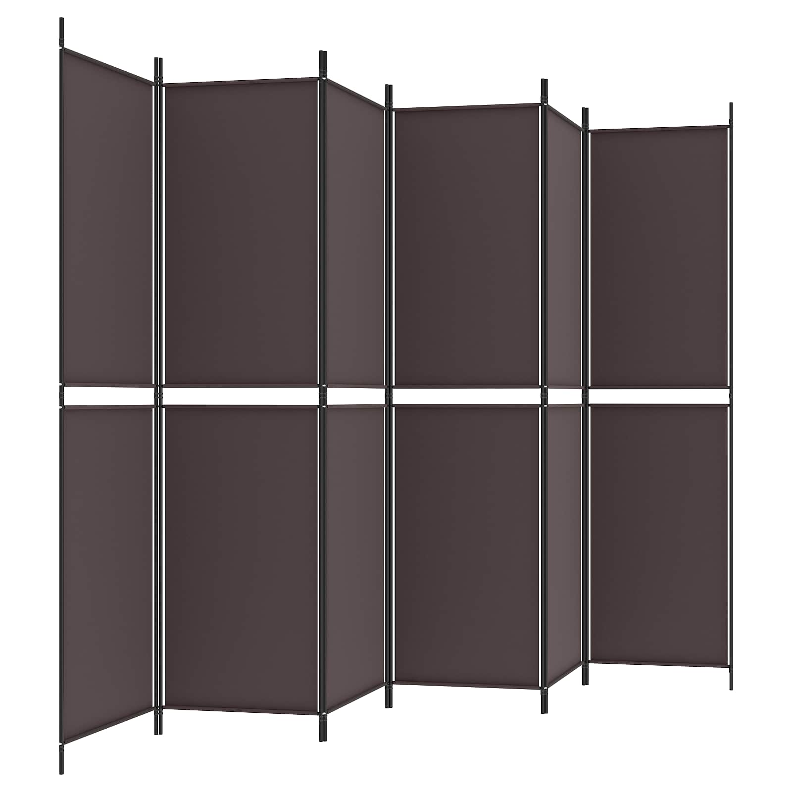 Istabas nodalītājs, 6 daļas, brūns, 300x200cm, audums