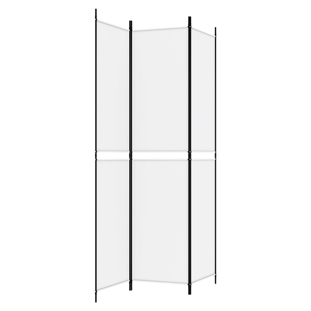 Kambario pertvara, 3 dalių, baltos spalvos, 150x220cm, audinys