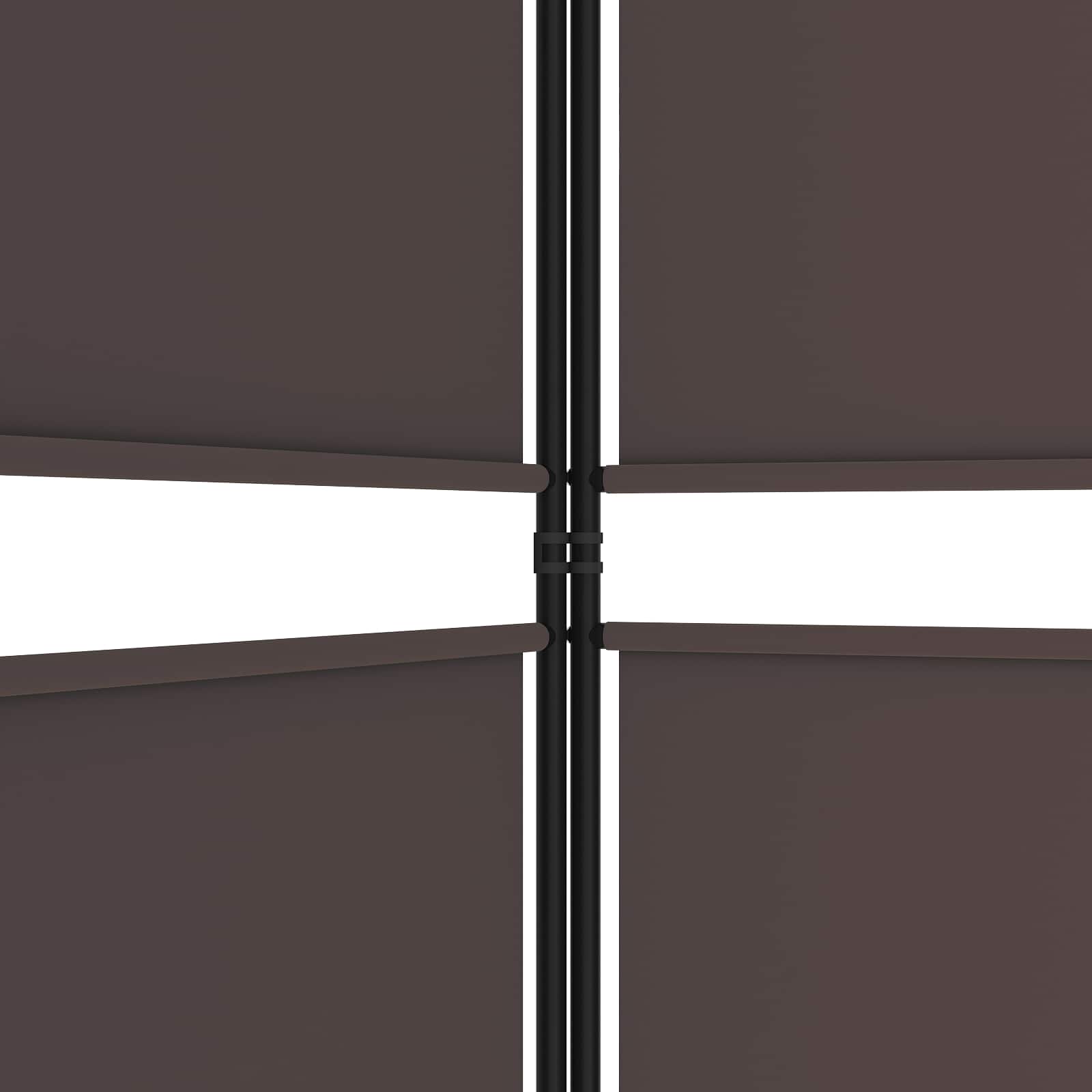 Kambario pertvara, 3 dalių, rudos spalvos, 150x220cm, audinys