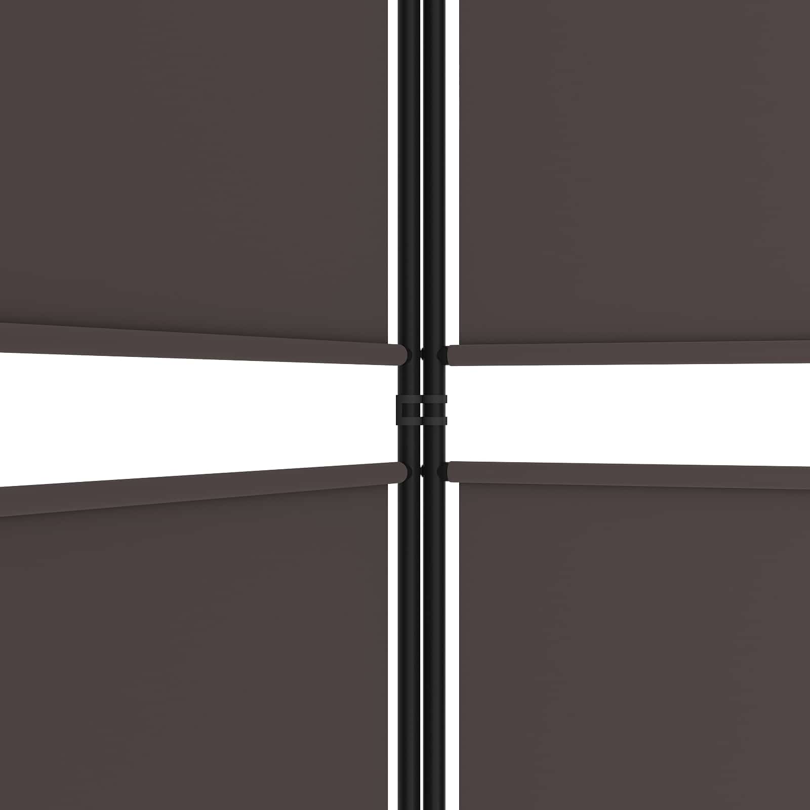 Istabas nodalītājs, 4 daļas, brūns, 200x220cm, audums