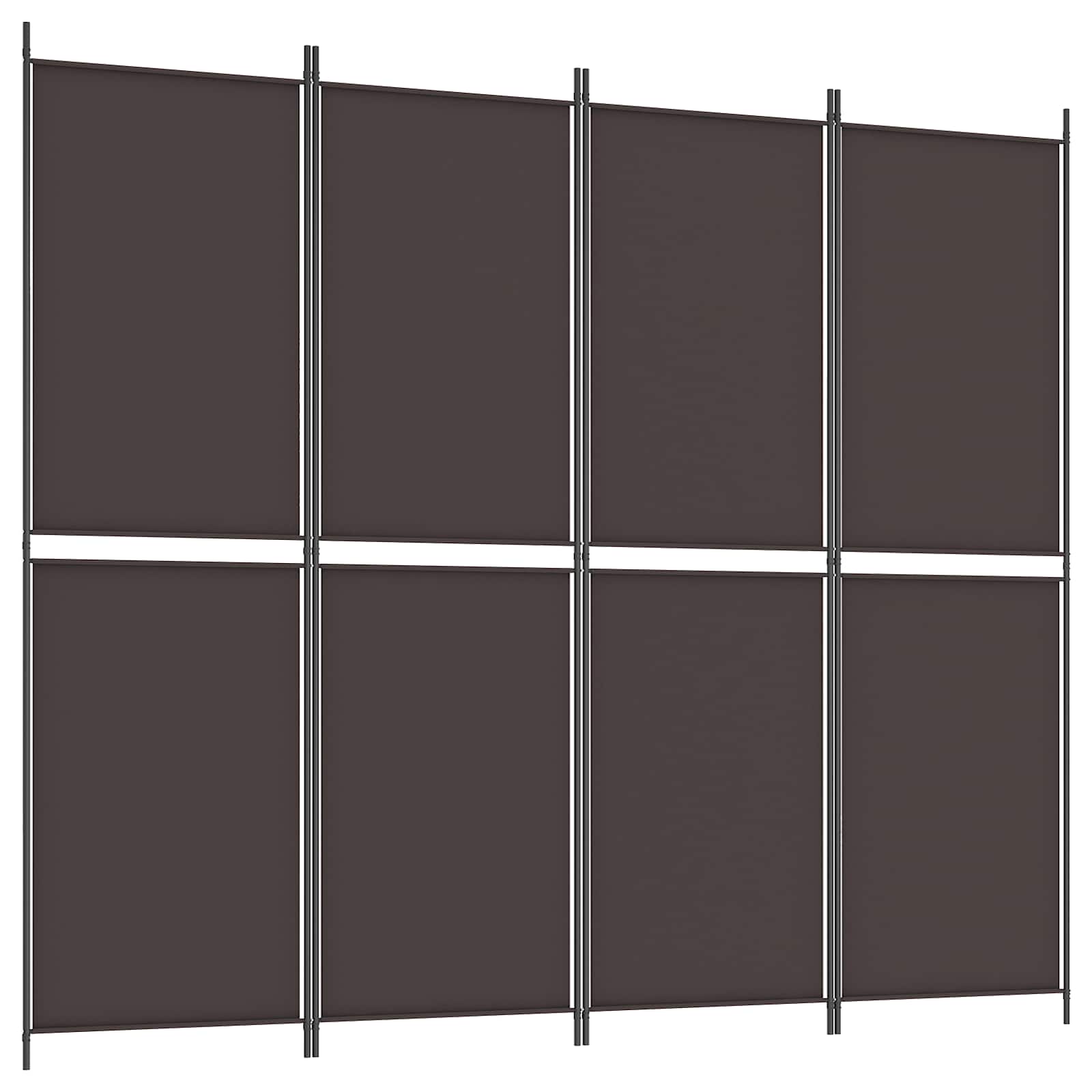 Istabas nodalītājs, 4 daļas, brūns, 200x220cm, audums