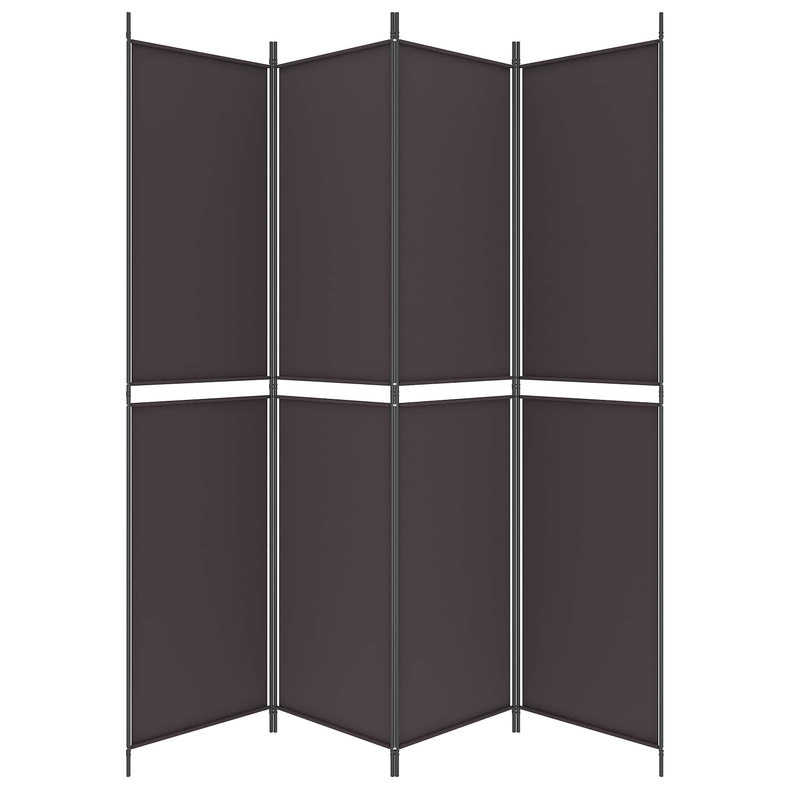 Istabas nodalītājs, 4 daļas, brūns, 200x220cm, audums