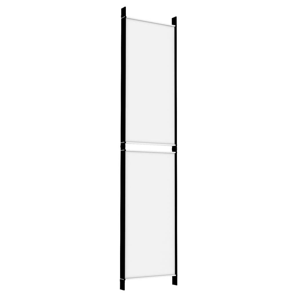 Kambario pertvara, 5 dalių, baltos spalvos, 250x220cm, audinys