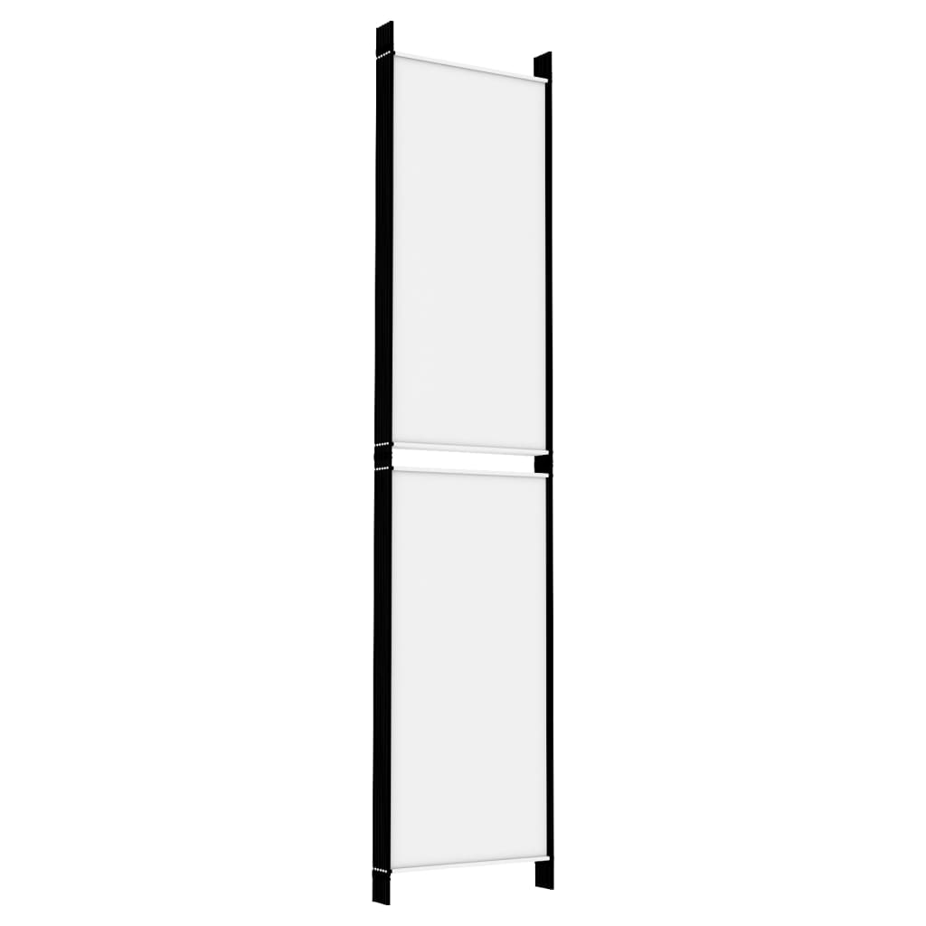 Kambario pertvara, 6 dalių, baltos spalvos, 300x220cm, audinys