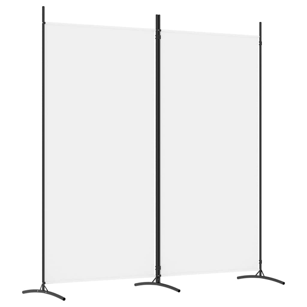 Room divider, 2-panel, white, 175x180cm, fabric
