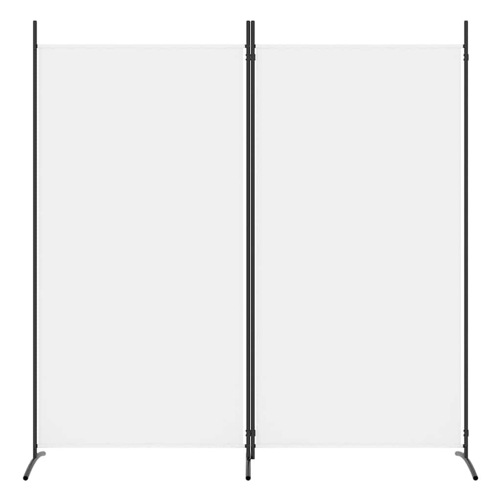 Room divider, 2-panel, white, 175x180cm, fabric