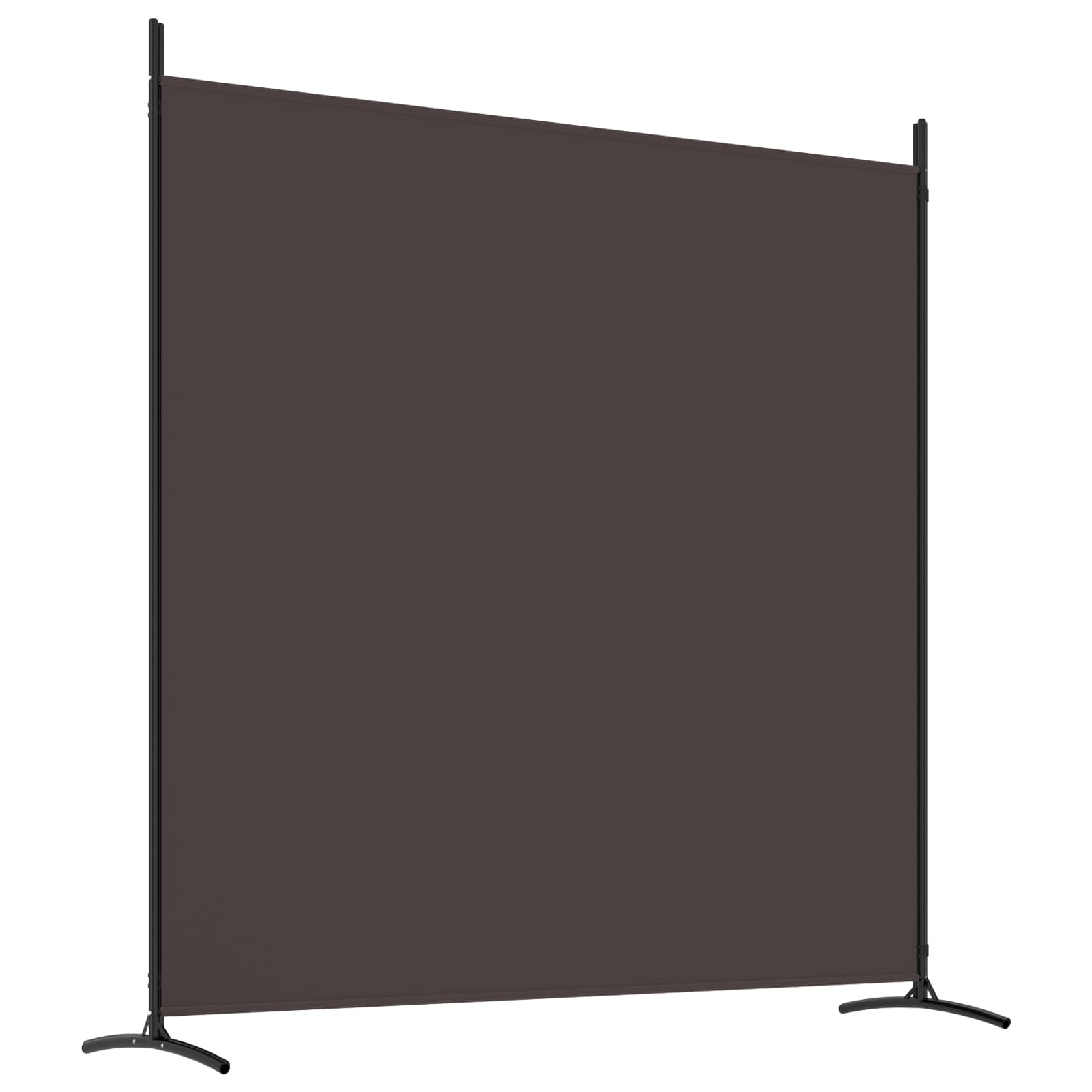 Room divider, 3-panel, brown, 525x180cm, fabric