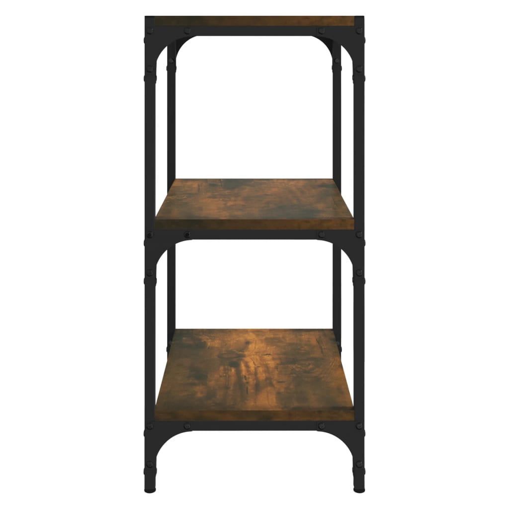Bookcase, smoked oak, 40x33x70.5cm, wood/steel