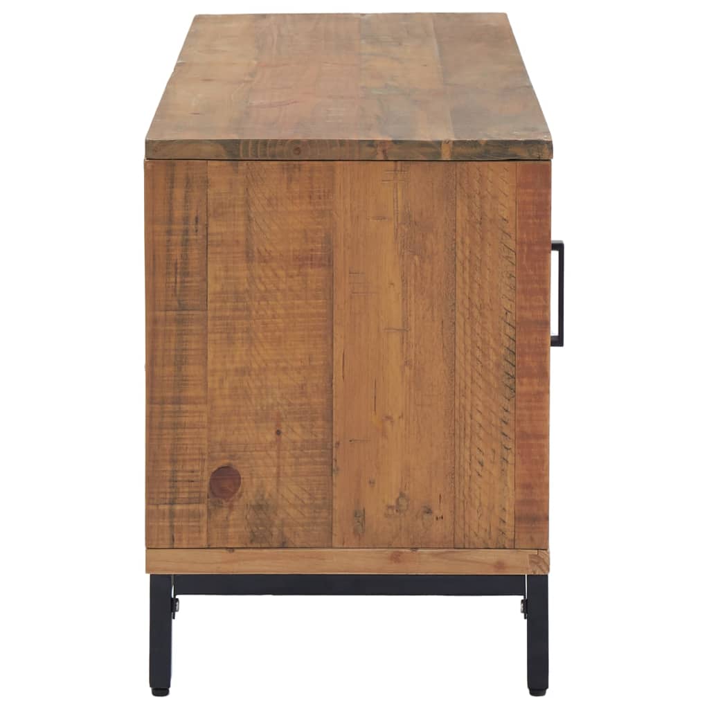 TV cabinet, brown, 110x35x48cm, solid pine