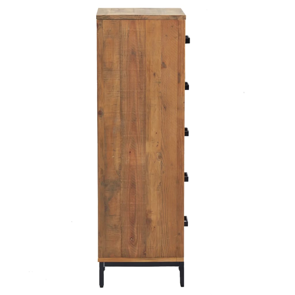 Kumode ar atvilktnēm, 42x35x110cm, priedes masīvkoks